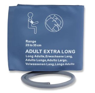BP Cuff, Single Tube with Bladder, Adult Extra Length