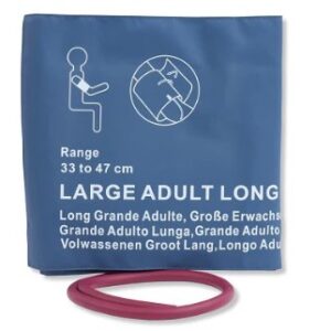 BP Cuff, Single Tube with Bladder, Large Adult Extra Length